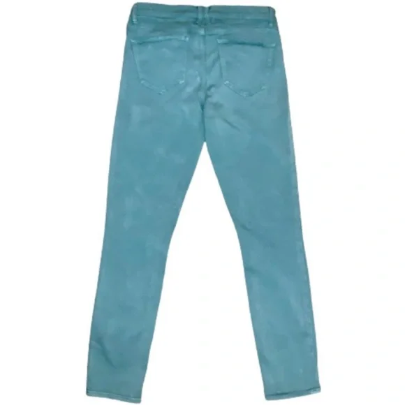 Madewell Size 26 Women’s Sateen Green Denim Low-Rise Skinny Ankle Jeans - Picture 7 of 11
